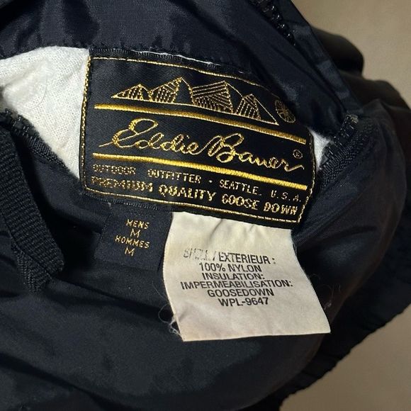 VTG Eddie Bauer Reversible Down Jacket Medium - Picture 5 of 5